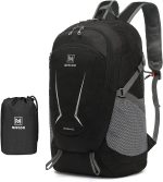 MIYCOO Lightweight Backpack for Men Women - Packable Hiking Travel Backpack - Foldable Outdoor Camping Waterproof Daypack Grey